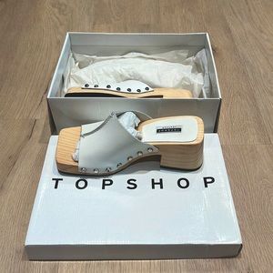 TopShop Rosie Clog Mule White